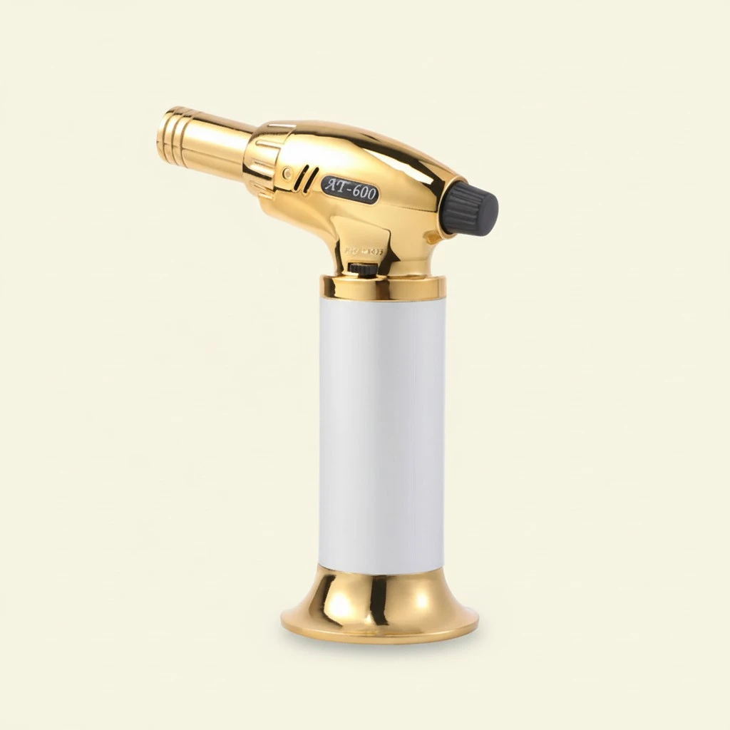 Baking Barbecue Igniter Lighters Outdoors BBQ Party High Temperature Flamethrower Welding (Silver)