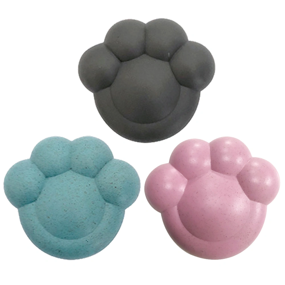 3Pcs Cat-Pad Shape Activated Carbon Deodorant Suction Type Odor Absorber Air Purification Box Air Cleaner Bamboo Charcoal Box Random Color