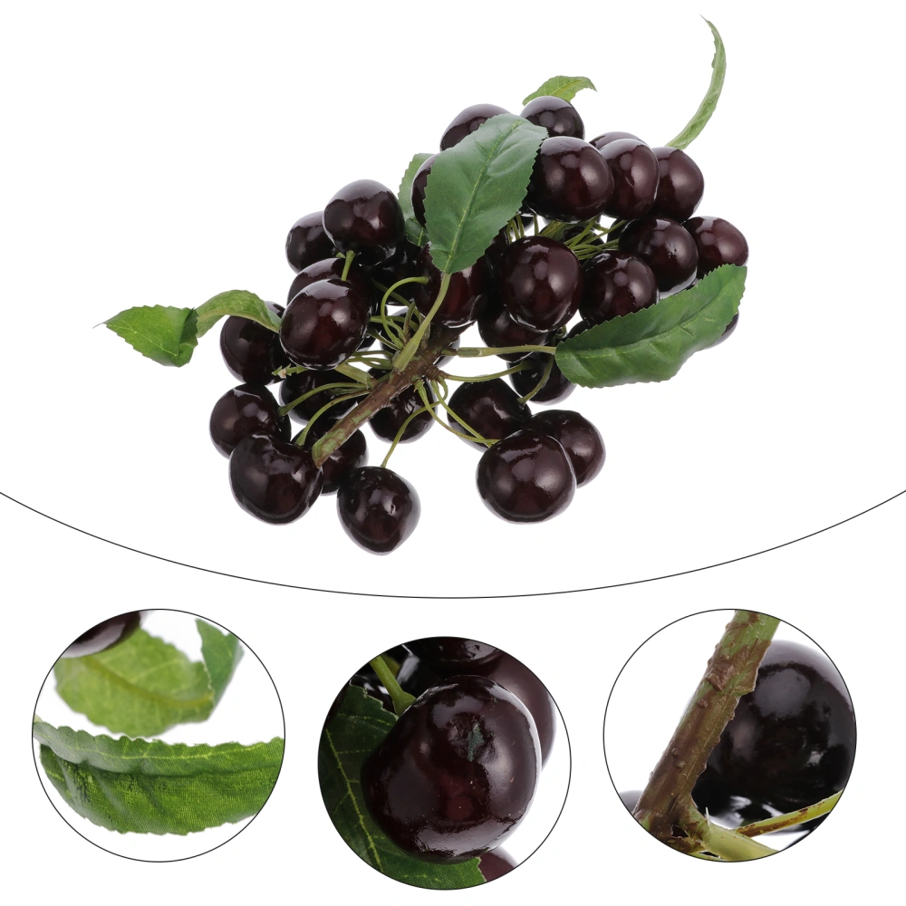 Fake Fruit Simulation Cherries Home Kitchen Party Decoration Photography Prop