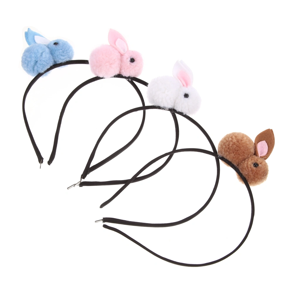 4pcs Easter Party Bunny Design Headdress Adorable Adult Children Headwears