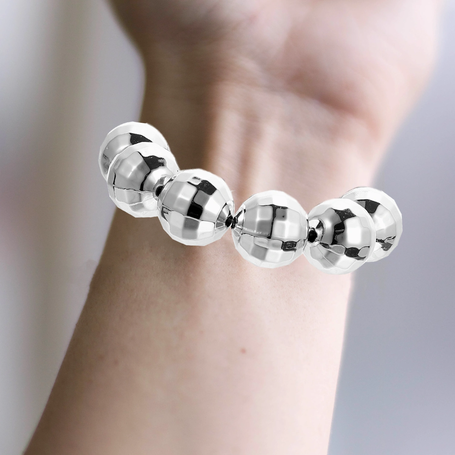 1 Set of  Silver Disco Necklace Dancing Party Decorations Disco Balls Bracelet and Earrings