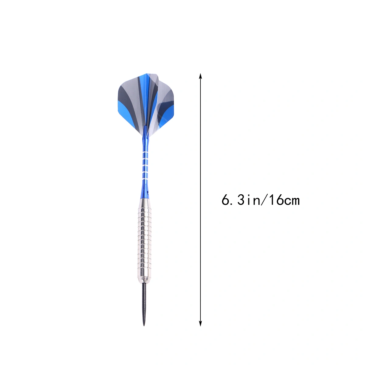 12Pcs Stainless Steel Darts Set Professional Stainless Needle Tipped Dart for Dartboard Aluminum Shafts Standard Flights Silver Metal Barrels and Pro Dart Sharpener