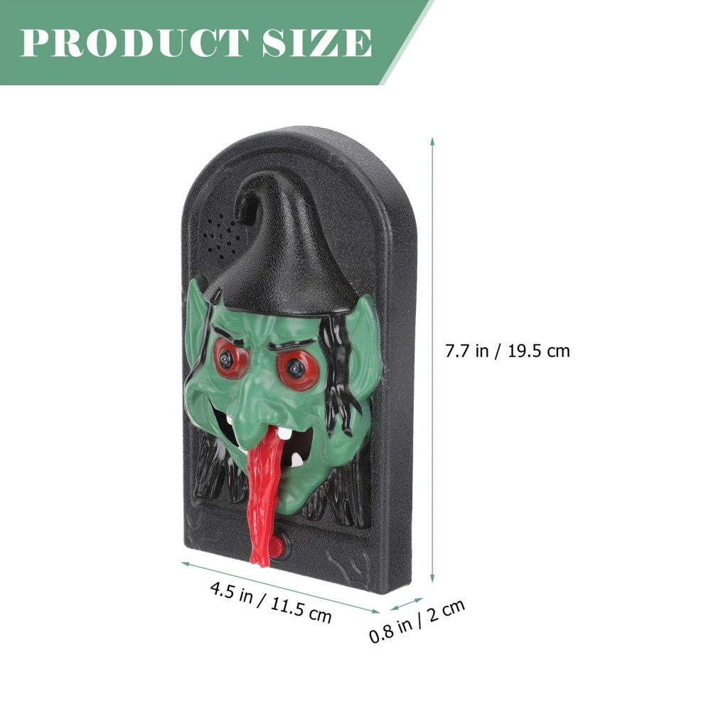 Halloween Doorbell Glowing Witch Doorbell Halloween Horrible Doorbell Decoration