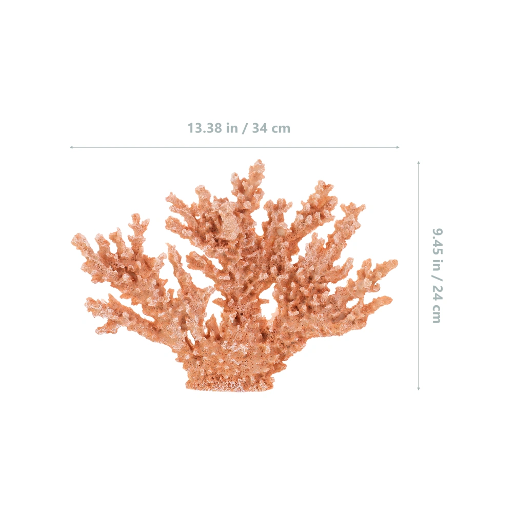 Desktop Coral Ornament Decorative Coral Sculpture Household Coral Figurine Home Decor