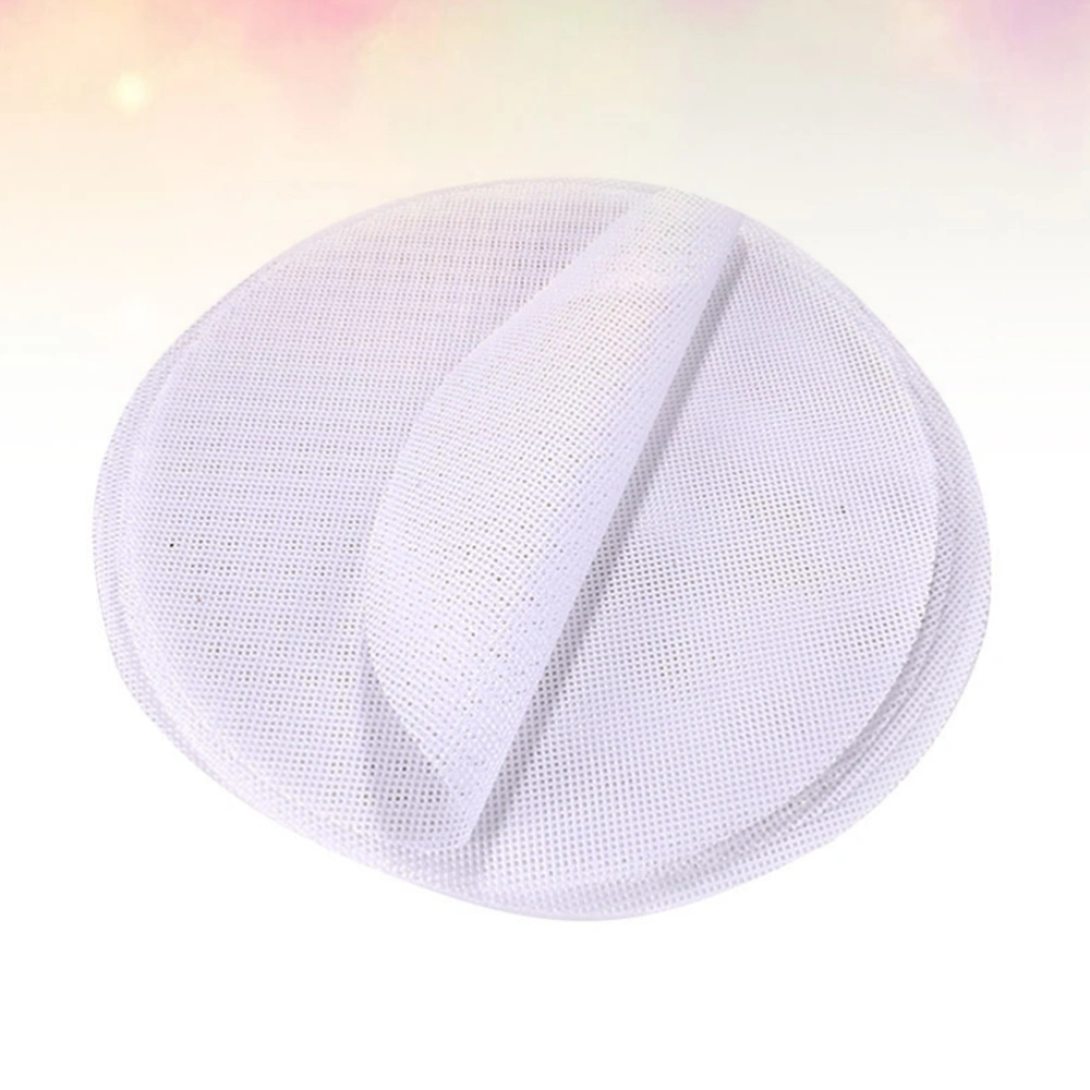 20pcs Reusable Round Shape Design Steamer Pads Mat Silicone Non-slip Dumplings Mat Steamed Buns Baking Pastry Dim Sum Mesh-Diameter (Diameter 18CM White)