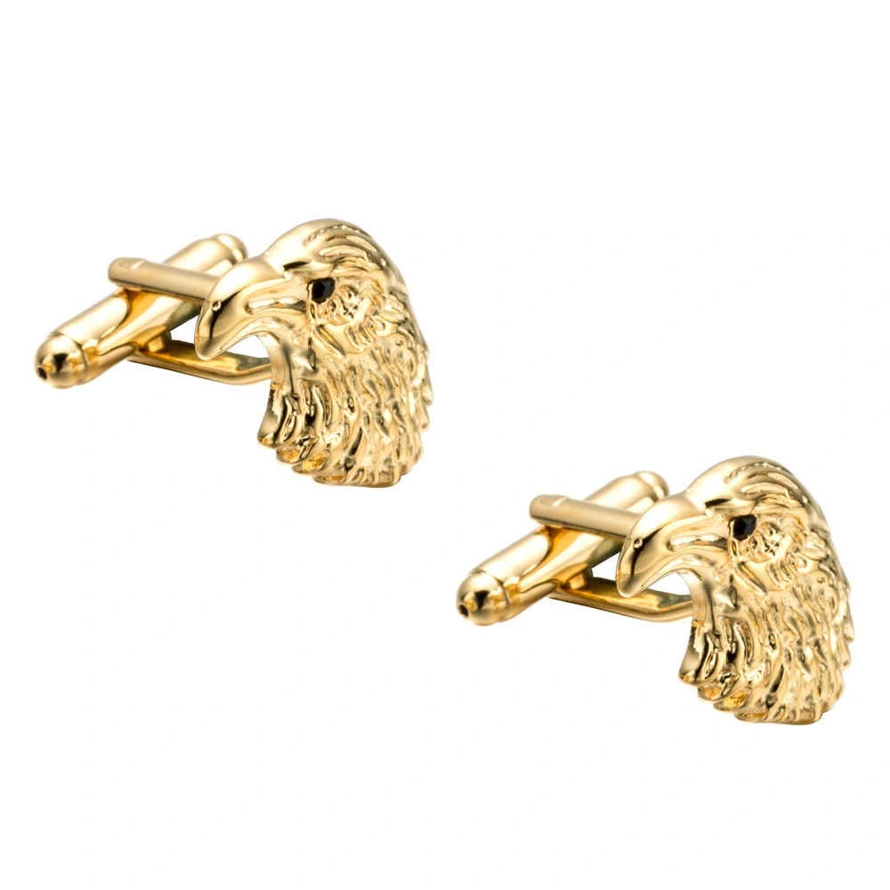 1 Pair Eagle Head Cuff Links Metal Cuff Links Shirt Cuff Links Tuxedo Cuff Links for Men