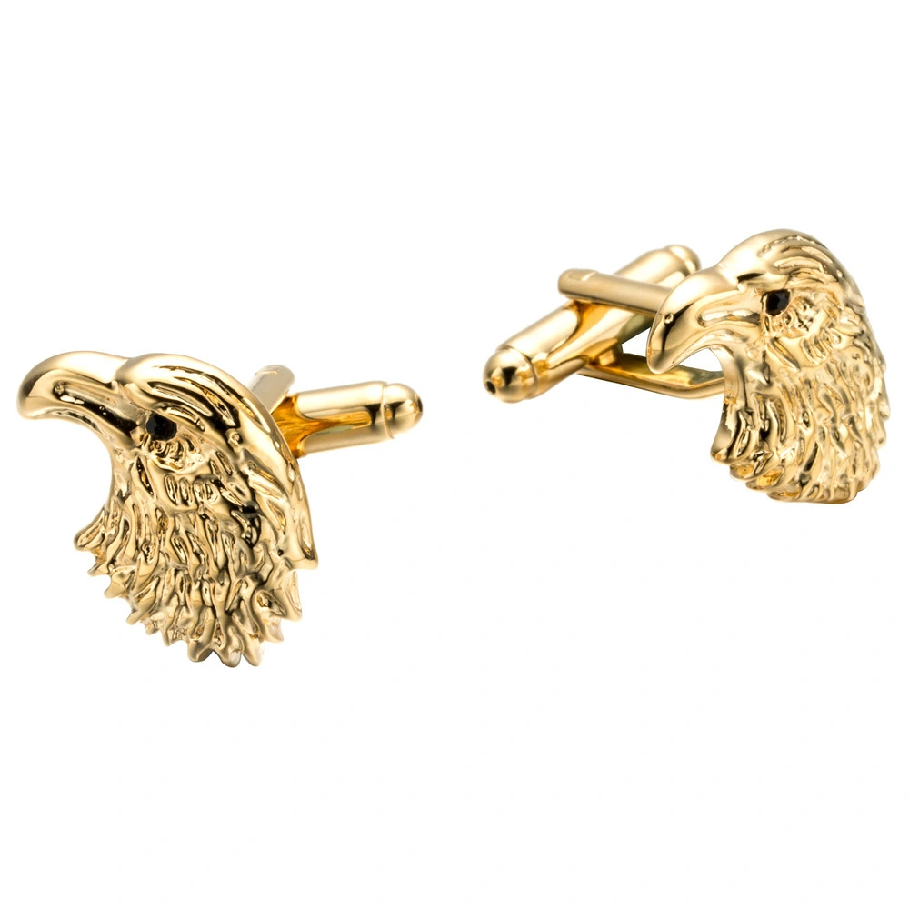 1 Pair Eagle Head Cuff Links Metal Cuff Links Shirt Cuff Links Tuxedo Cuff Links for Men