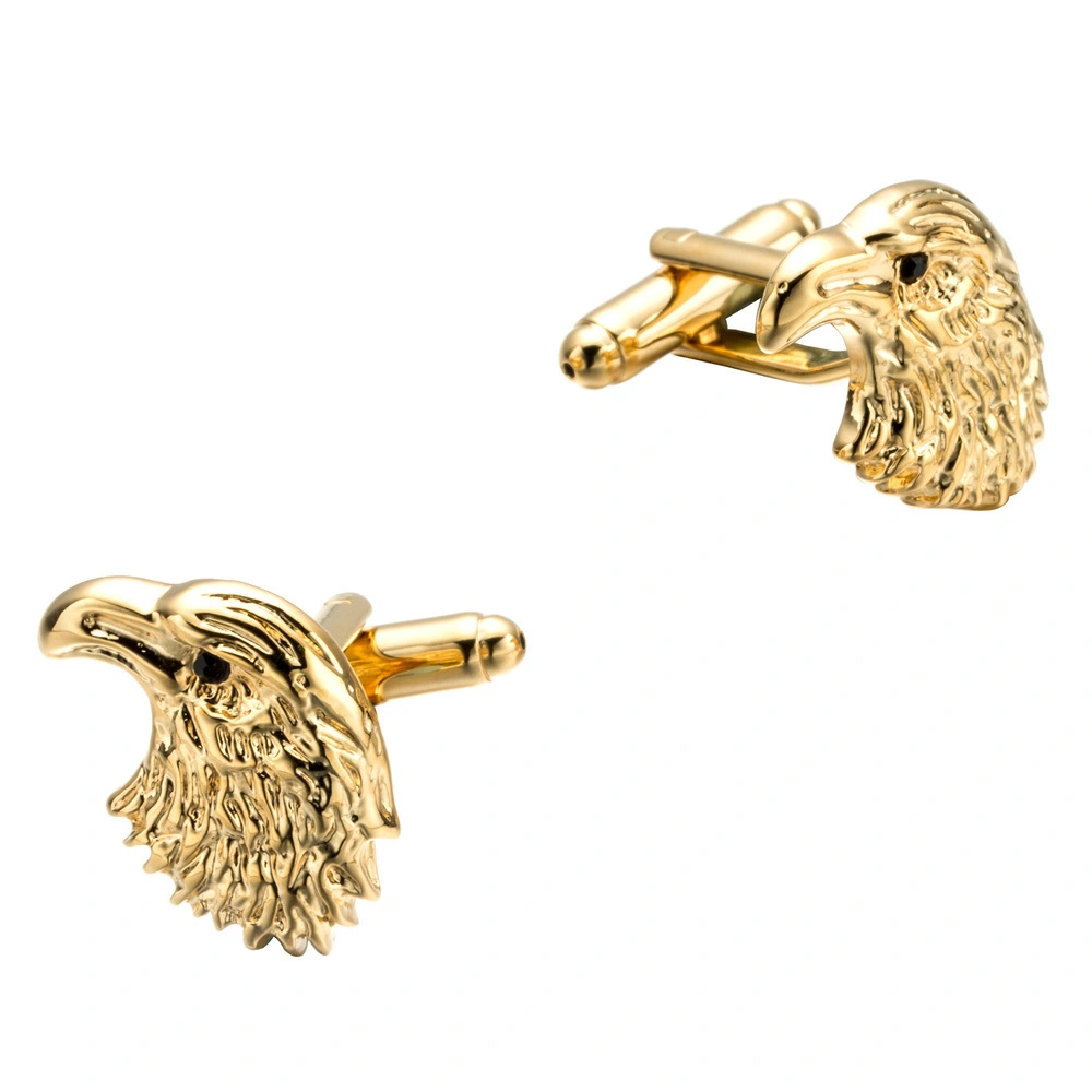 1 Pair Eagle Head Cuff Links Metal Cuff Links Shirt Cuff Links Tuxedo Cuff Links for Men