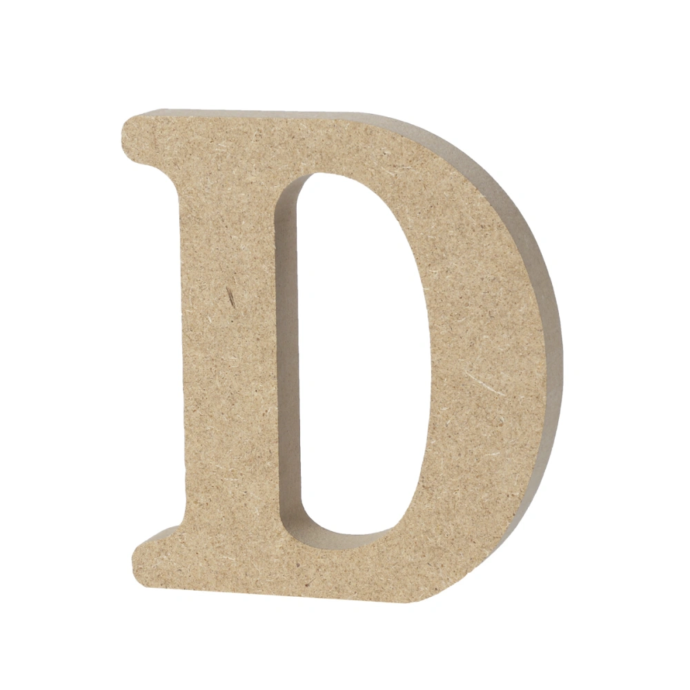 Wooden Alphabet Letters Plaque Wall Home Office Wedding Party Decoration - D