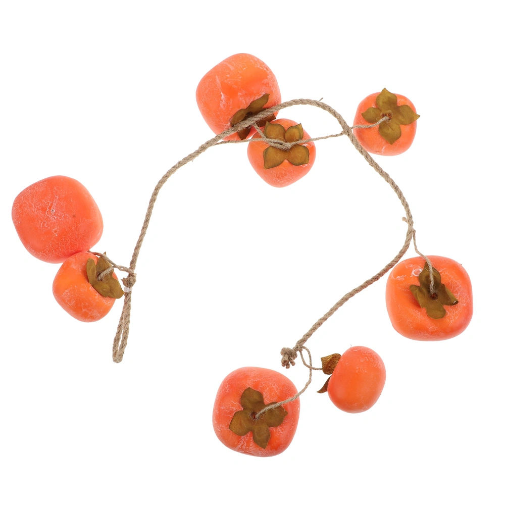 1 Pcs Exquisite Artificial Persimmon-shaped Decoration Desktop Ornament (Orange)