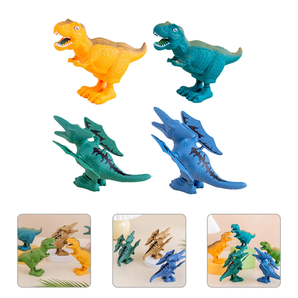 4pcs Wind Up Toys Dinosaur Toys Flying Dinosaur Toys Tyrannosaurus Rex Toys