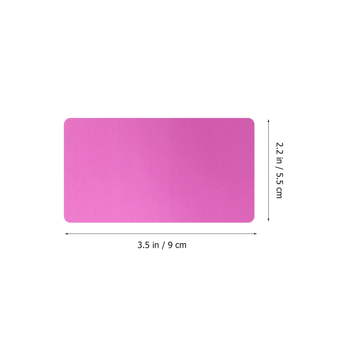 50 Pcs 0.2MM Thin Colored Anodized Aluminum Business Blank Machine Engraver and CNC Engraving Available (Purple)