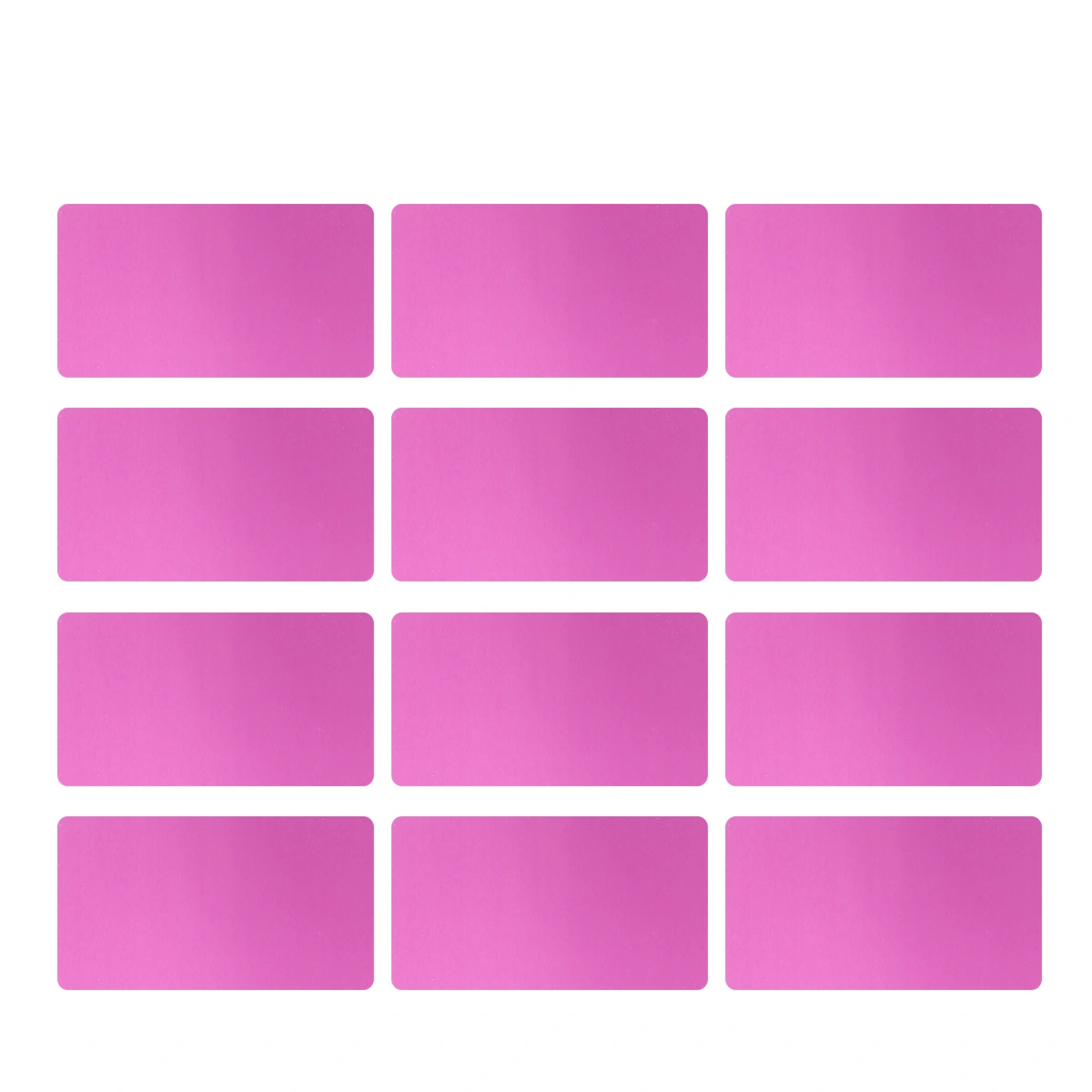 50 Pcs 0.2MM Thin Colored Anodized Aluminum Business Blank Machine Engraver and CNC Engraving Available (Purple)