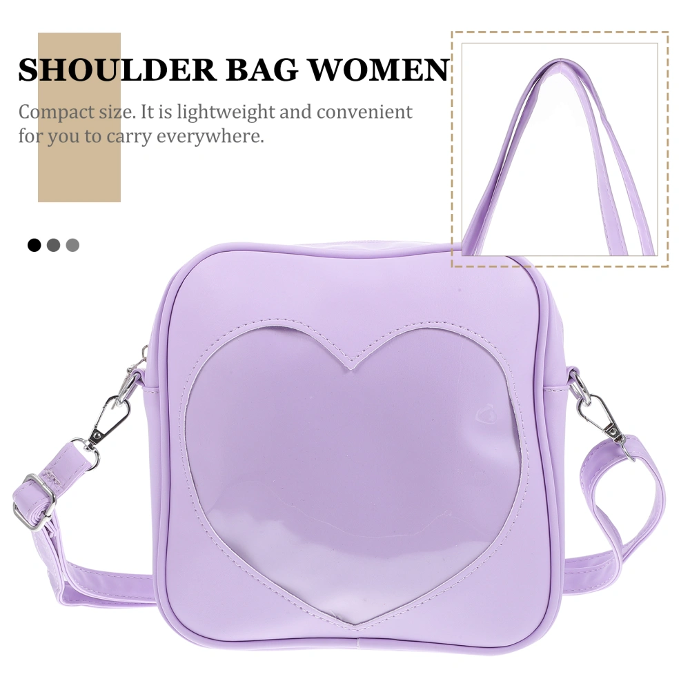 Shoulder Bag Ladies Shoulder Bag Shoulder Bag Heart Pattern Shoulder Bag for Women