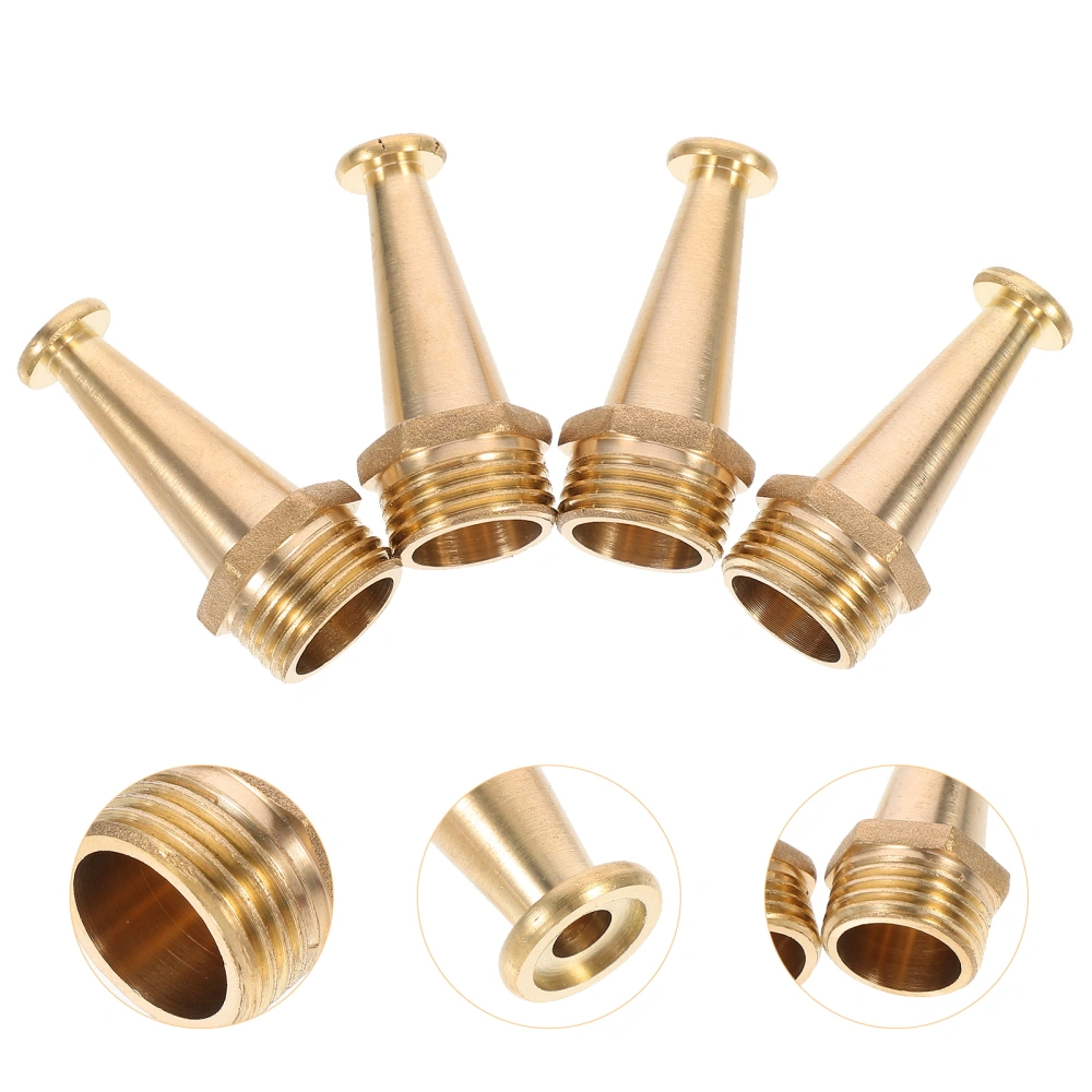 4pcs 1/2 Inch Copper Fire Water Nozzle Fire Extinguishing Water Jet Nozzle