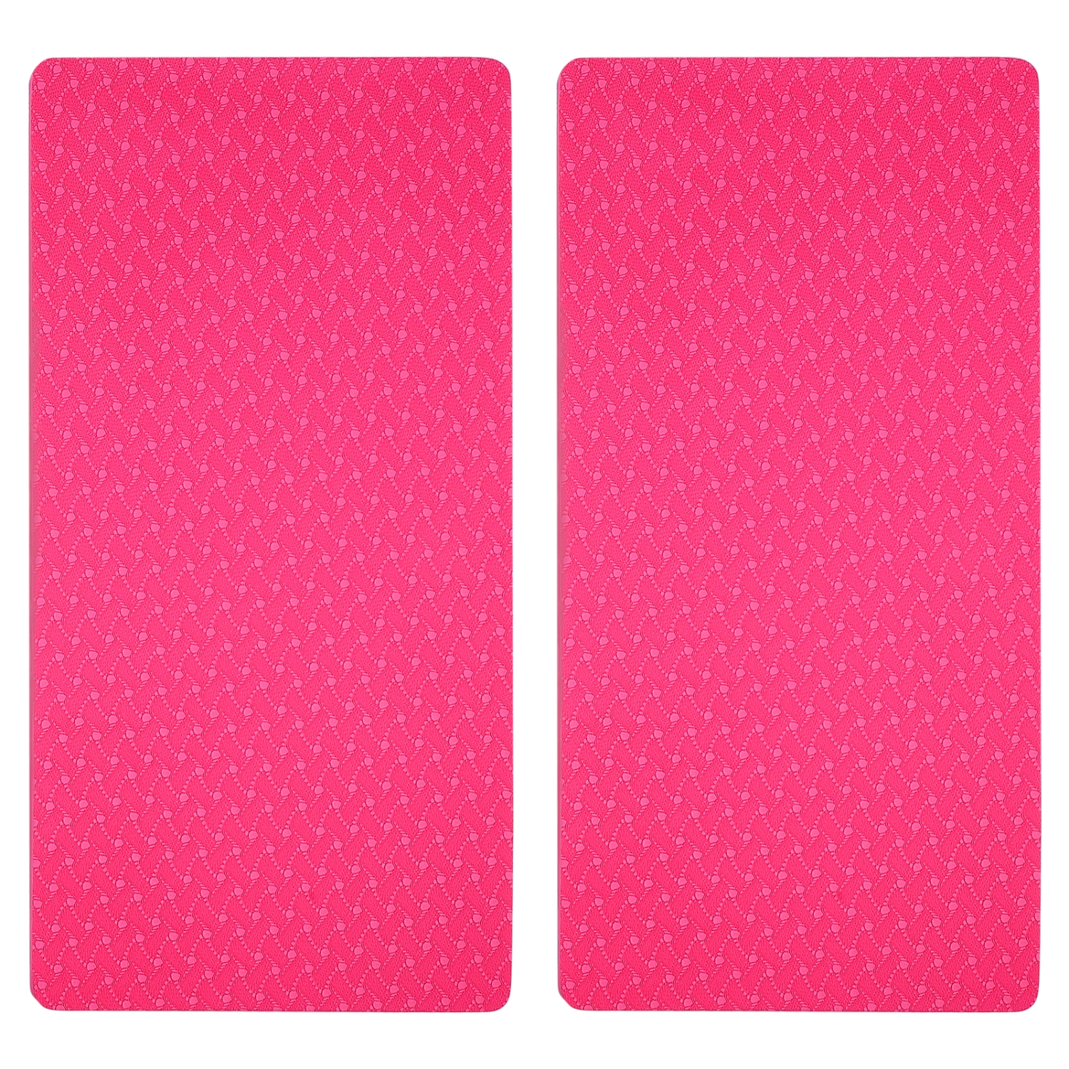 1 Pair Solid Color Yoga Mat TPE Pilates Mat Sports Gym Exercise Mat for Fitness