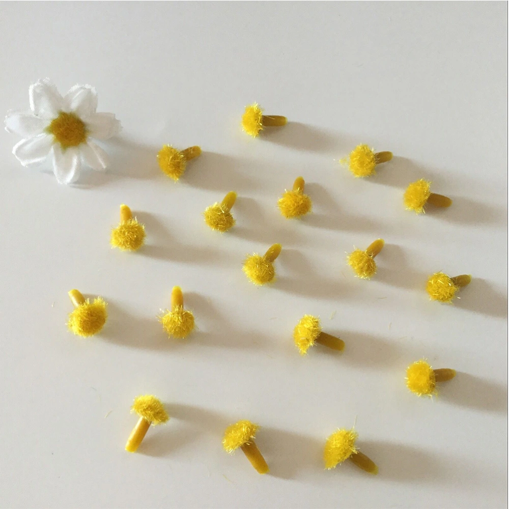 200pcs Sunflower Flower Stamens Simulation Floral Stamen DIY Accessories for Flower Crafts Making Stockings