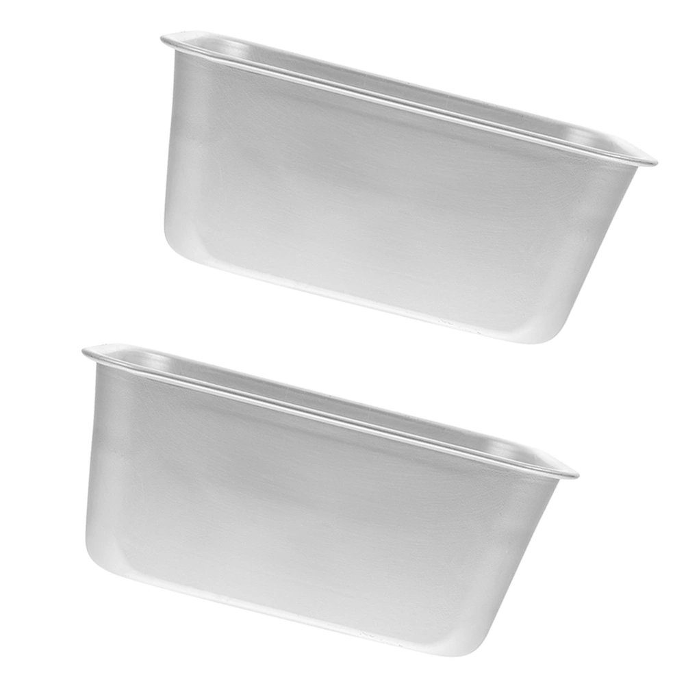 2pcs Aluminium Alloy Baking Pans Bread Pan Mold Loaf Pans Toast Molds for Kitchen