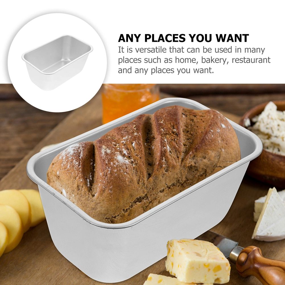 2pcs Aluminium Alloy Baking Pans Bread Pan Mold Loaf Pans Toast Molds for Kitchen