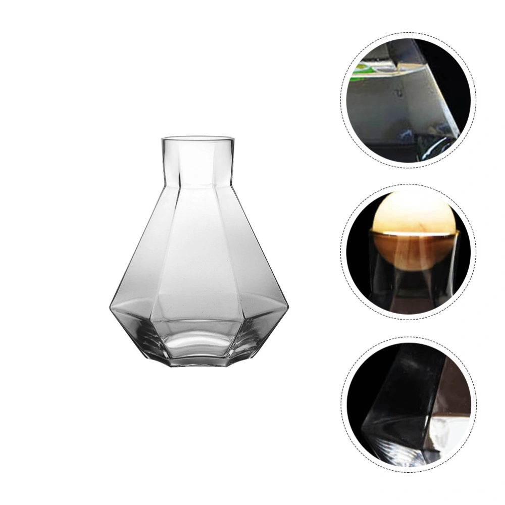 1Set Creative Glass Water Pot with Plug Home Simple Water Jug Transparent