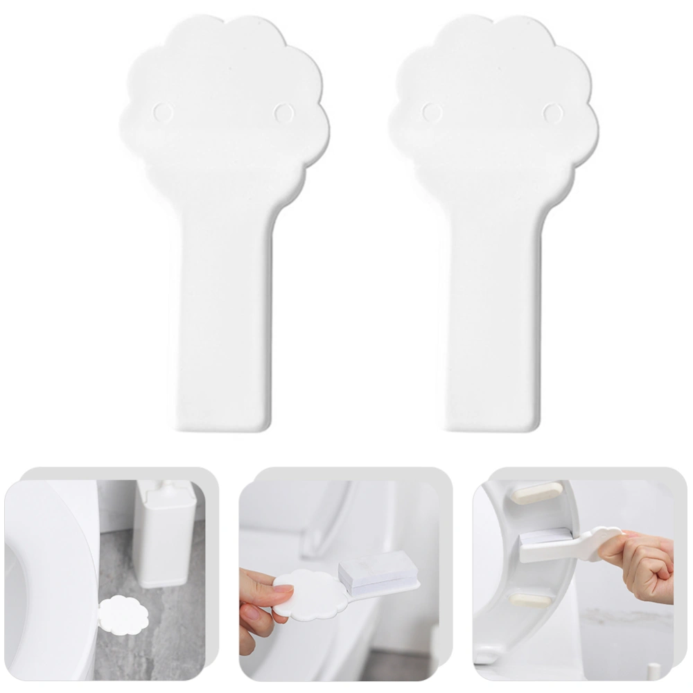 2pcs Toilet Seat Lifter Anti-touching Toilet Seat Handle Toilet Cover Lid Handle