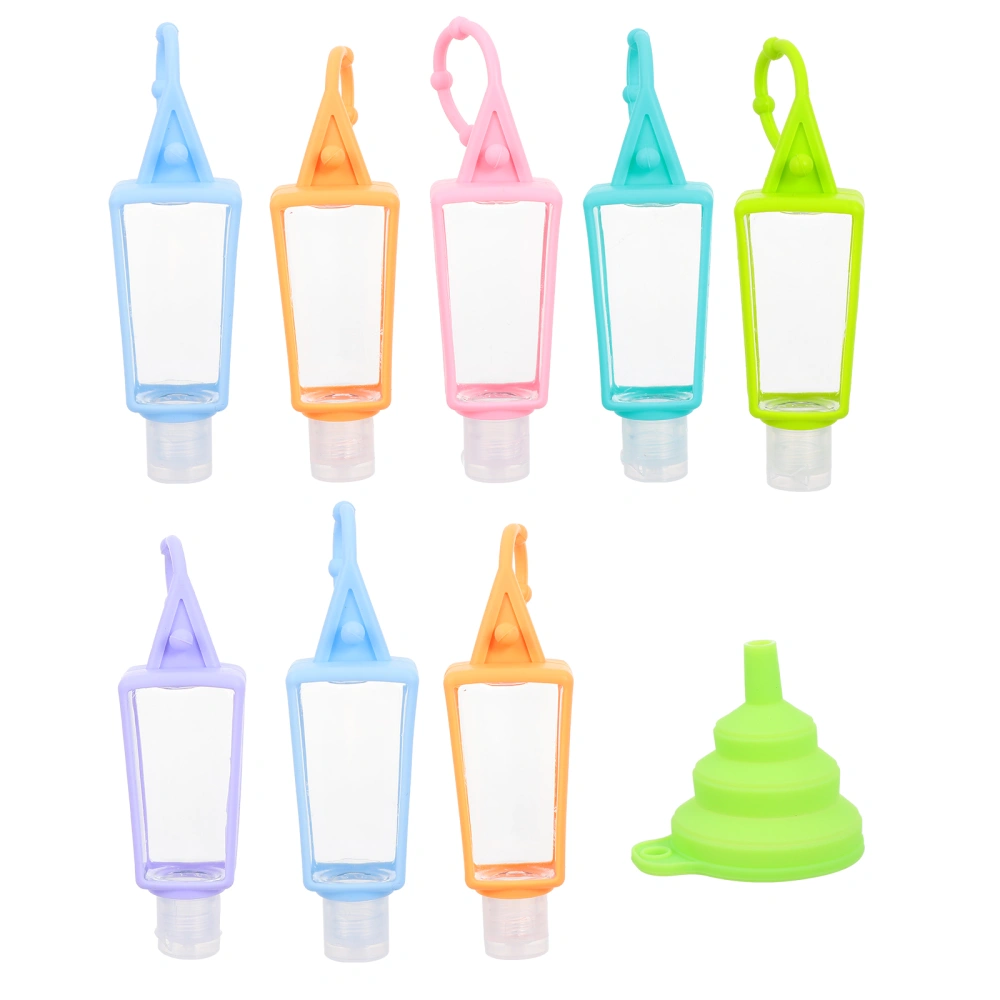 1 Set Hand Sanitizer Holder with Bottle Funnel Liquid Soap Container Cover