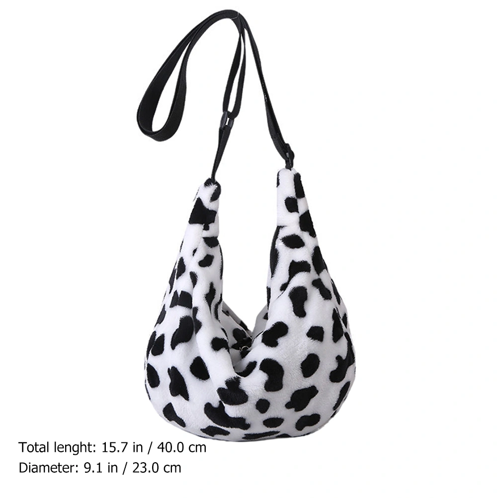 1pc Girl Tote Bag Large Capacity Crossbody Bag Women Plush Shoulder Bag