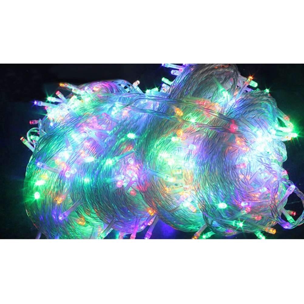 String Lights 10M 100 LEDs Fairy Lights Decorative Lighting for Home Christmas Party (Colorful) - EU Plug