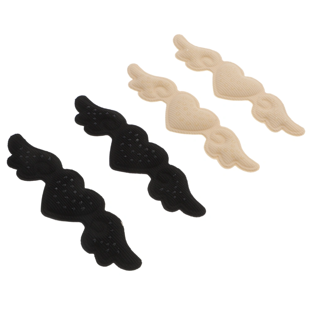 6 Pairs High Heel Stickers Comfortable Heel Pads Wing-shaped Heel Patches