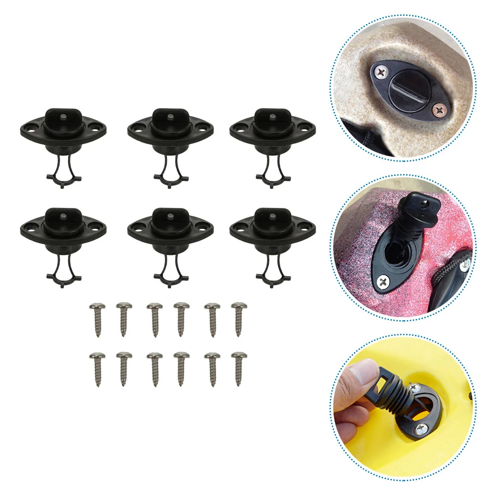 1 set of Kayak Scupper Plugs with Screws Boat Drain Plugs Kayak Accessories