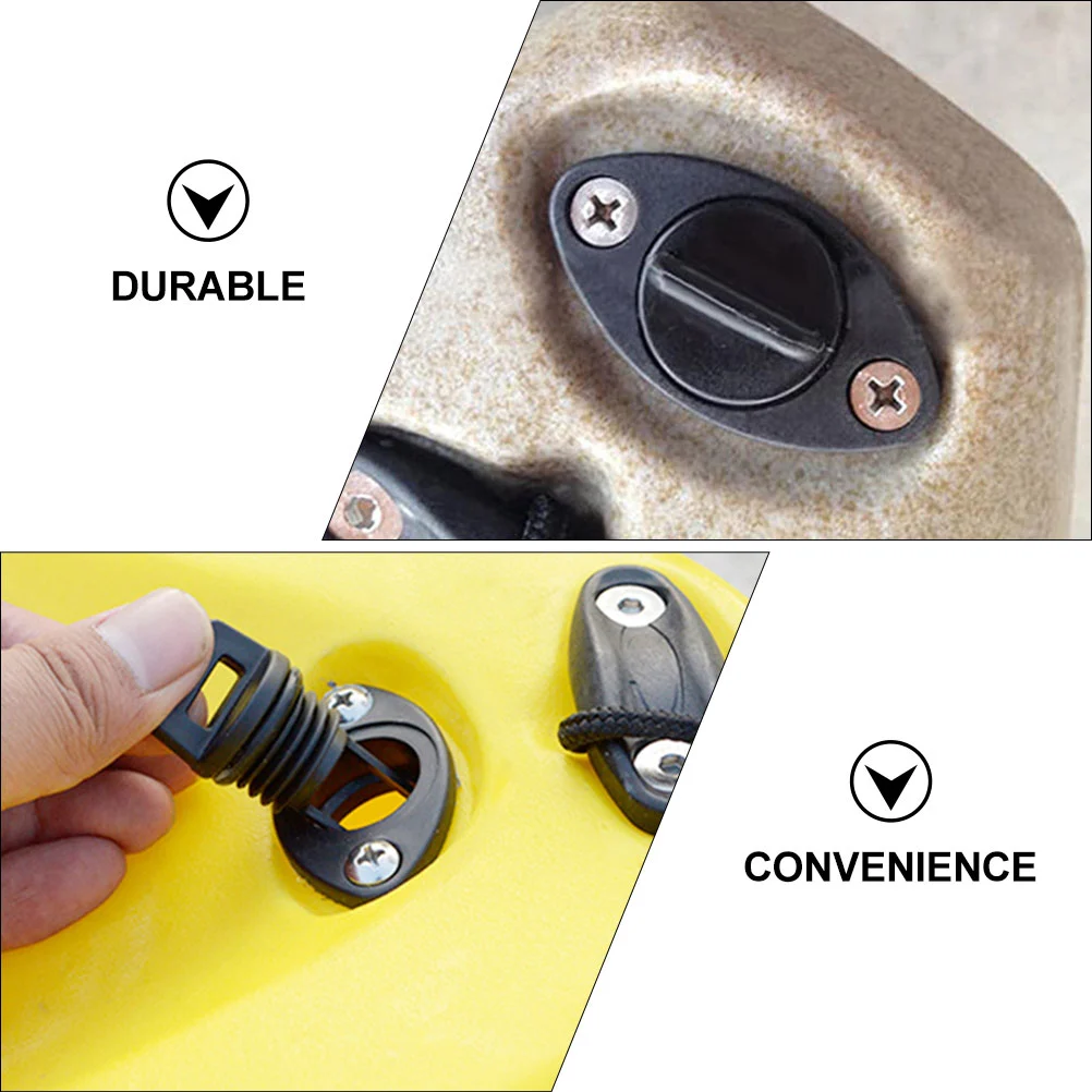 1 set of Kayak Scupper Plugs with Screws Boat Drain Plugs Kayak Accessories
