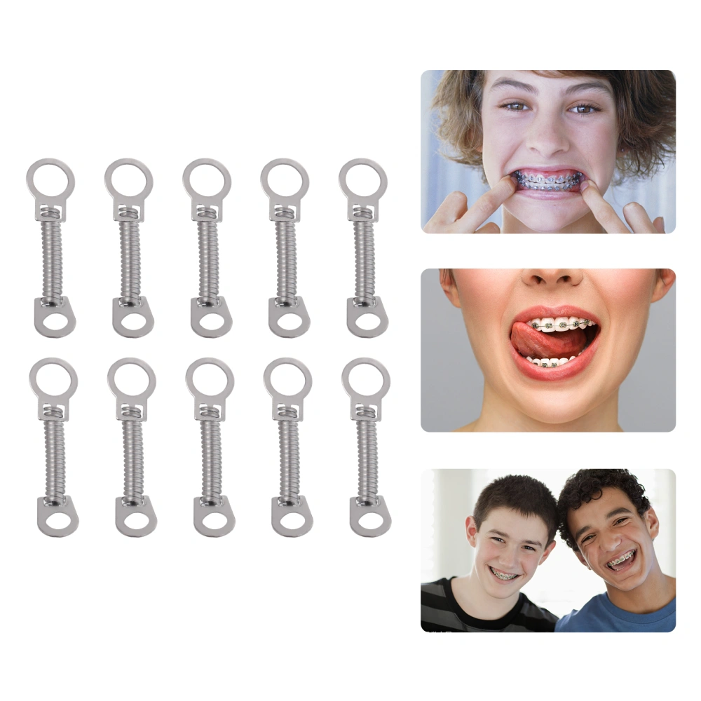 10Pcs Orthodontic Tools Orthodontic Materials for Orthodontics (Silver)