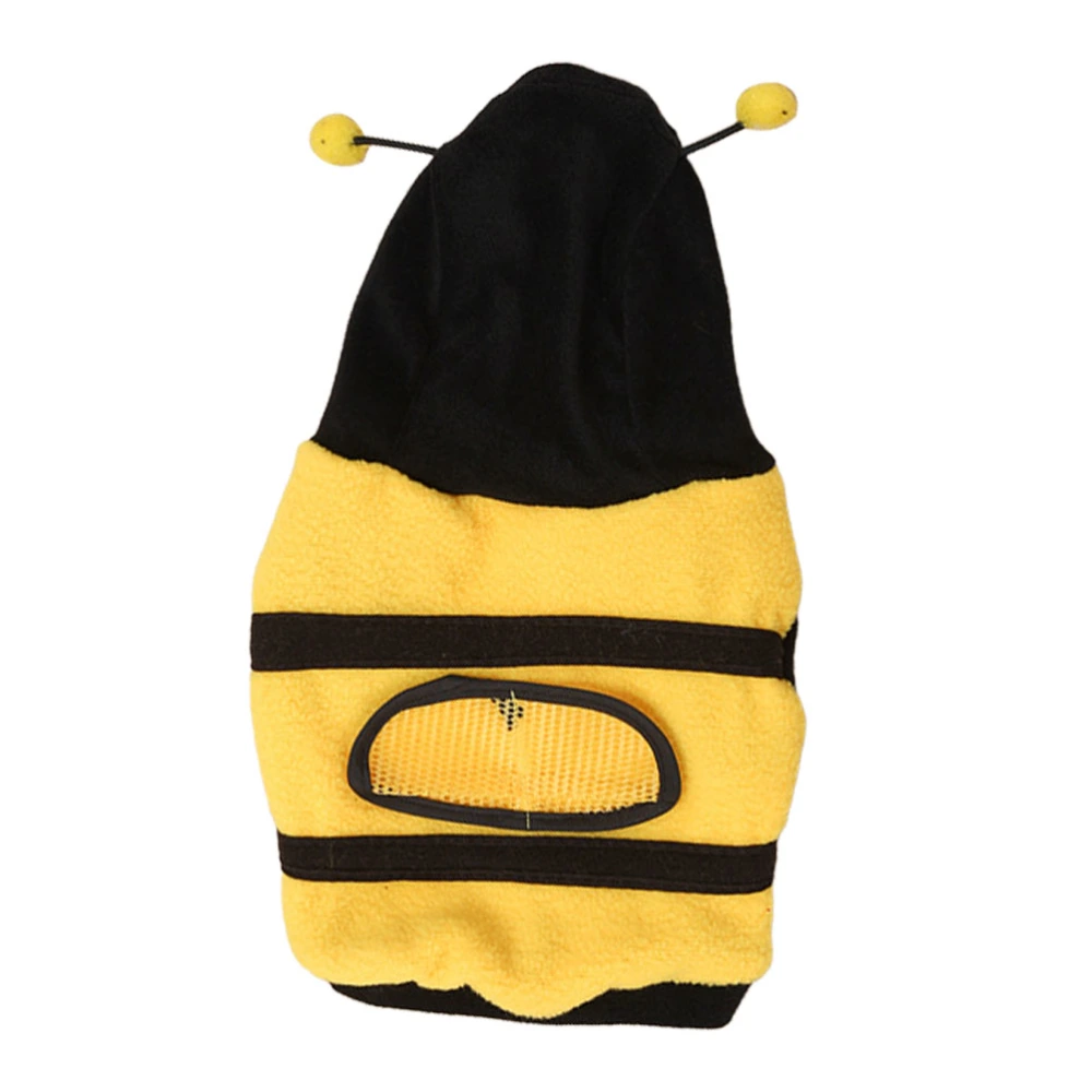 1pc Halloween Bee Pet Costume Lovely Bee Dog Puppy Hoodie Clothes Apparel