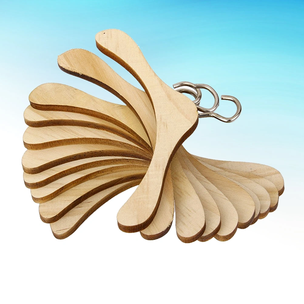 10pcs Wooden Hanger BJD Dolls Hanger Wooden Clothes Hanger Dolls Accessory Hanger Doll Wooden Clothes Hanger (15cm)