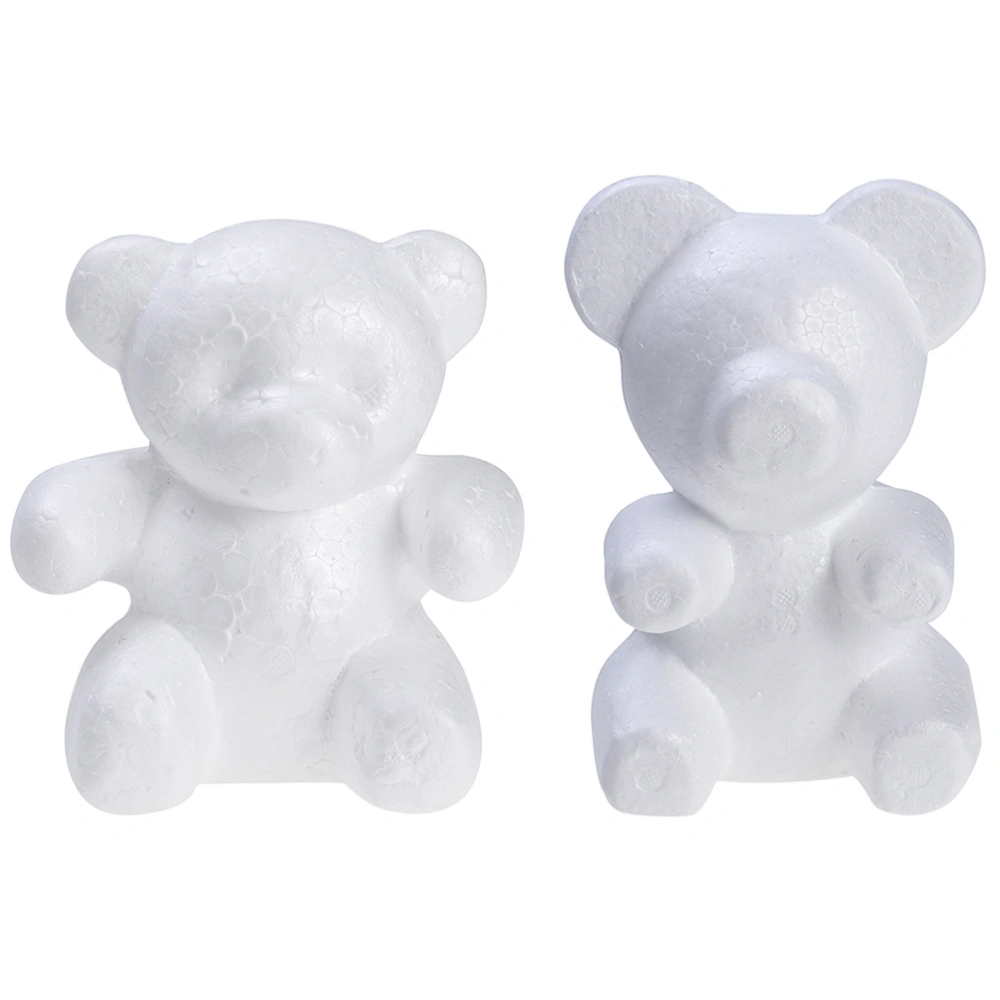 2pcs Flower Arranging DIY Bear Modeling White Bear Mould Wedding Decor