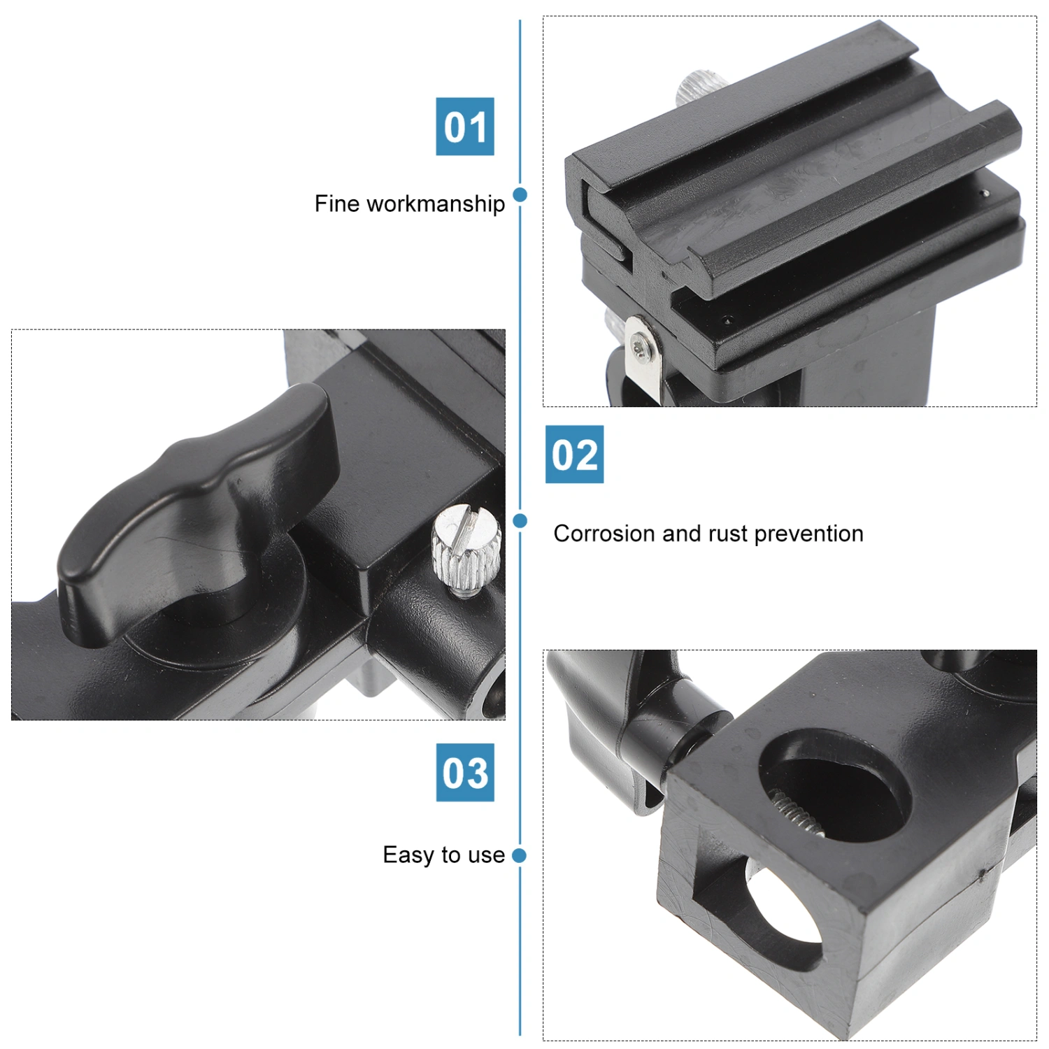 Adjustable Light Stand Adapter Flash Light Bracket Photography Accessories