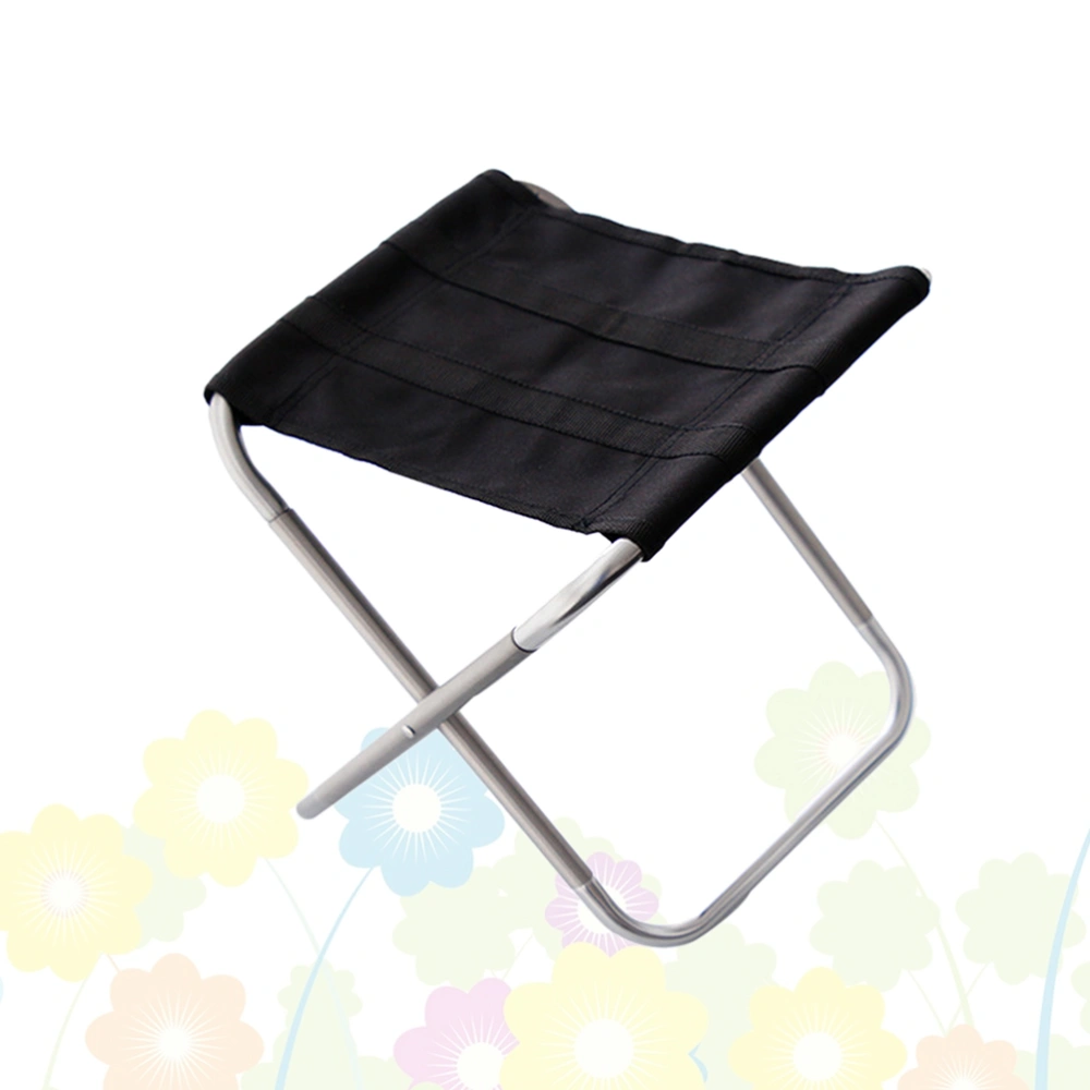 Portable Lightweight Outdoor Fishing Chair Folding Backpack Camping Picnic Oxford Cloth Chair (Middle Size Silver)