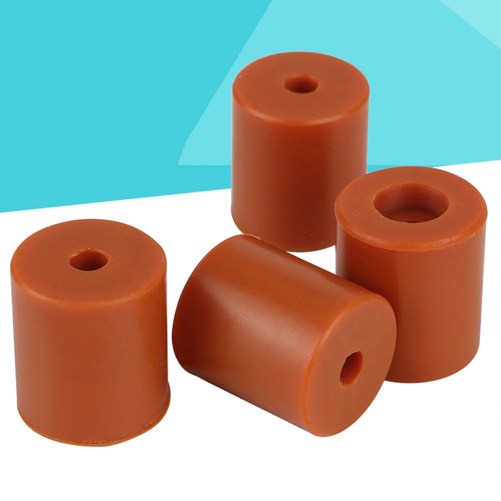 4pcs 16mm Non-stick Silicone Hot Bed Leveling Column High Temperature Solid Spacer Platform Leveler for 3D Printer (Orange)