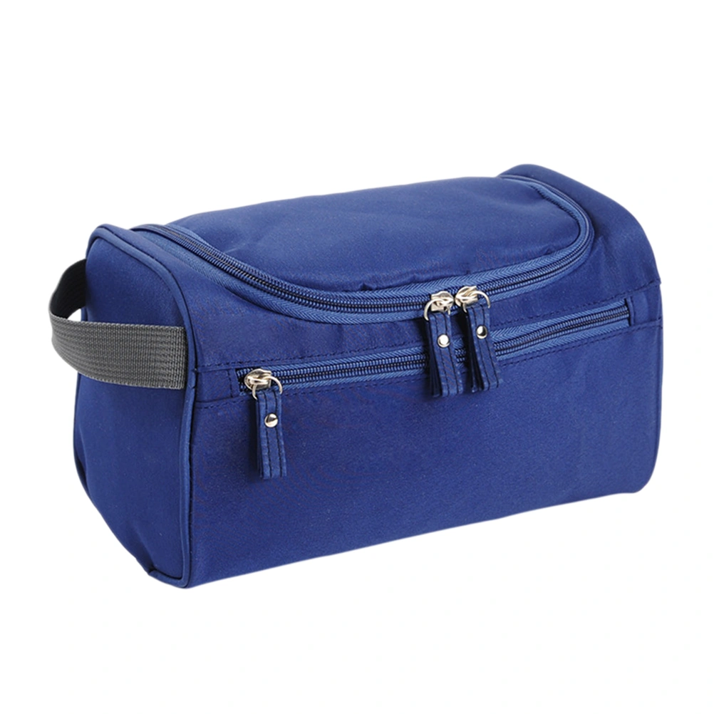 Multifunction Travel Toiletry Bag Portable Hanging Cosmetic Wash Bag Organizer Large Capacity Waterproof Storage Bag (Dark Blue)