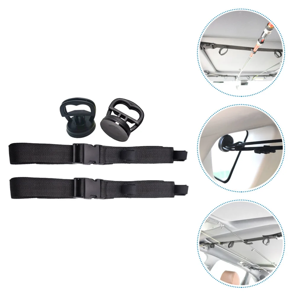 1 Set Vehicle Mount Fish Pole Rack Fishing Rod Bandage Fishing Pole Belt Bracket