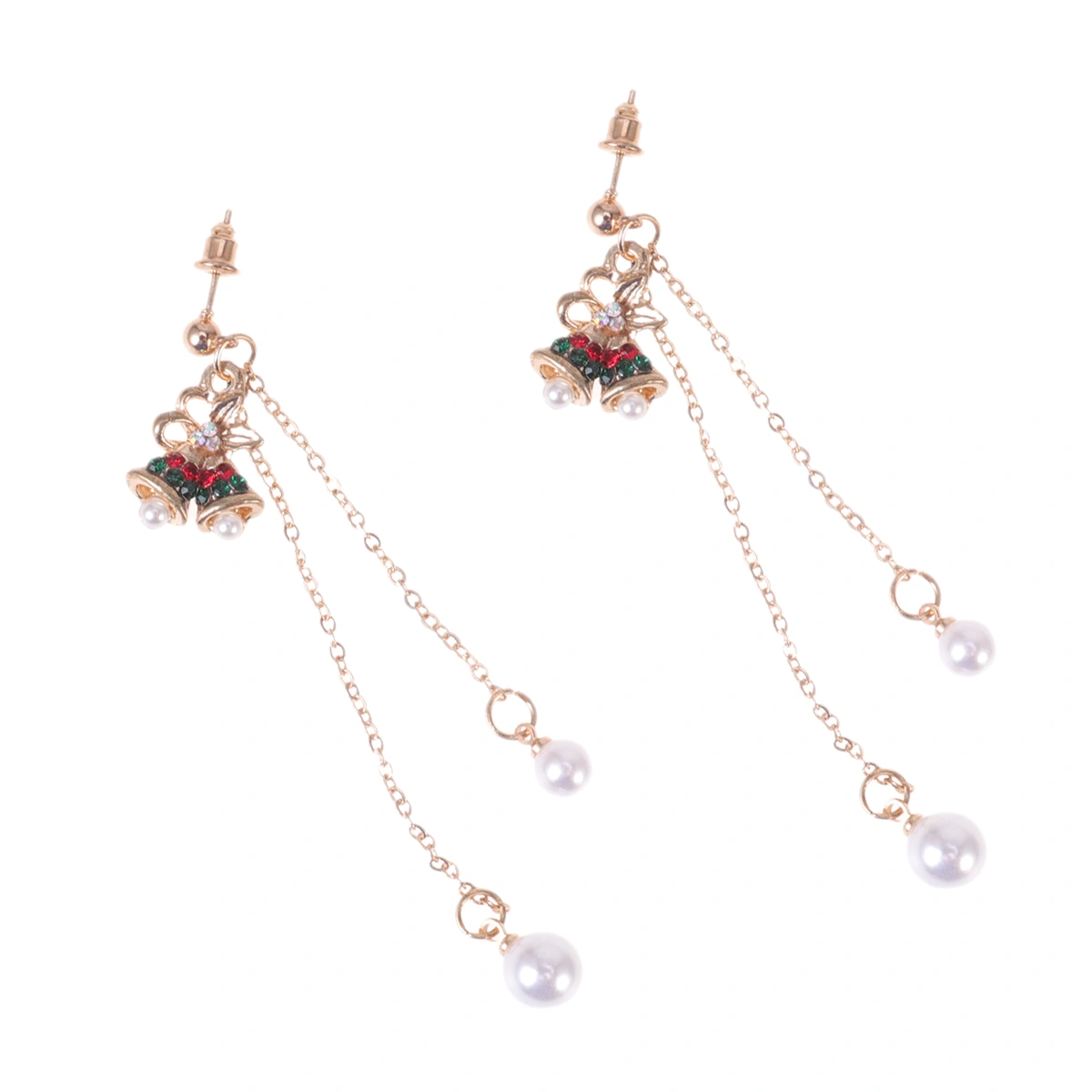 1 Pair Christmas Earrings Fashionable Ear Jewelry Christmas Themed Design Earrings Alloy Women Eardrop Style 1