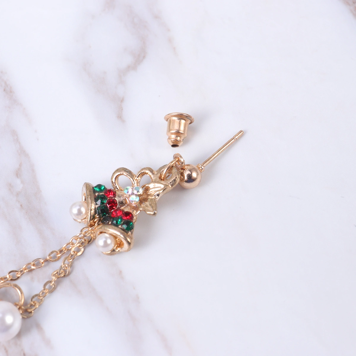 1 Pair Christmas Earrings Fashionable Ear Jewelry Christmas Themed Design Earrings Alloy Women Eardrop Style 1