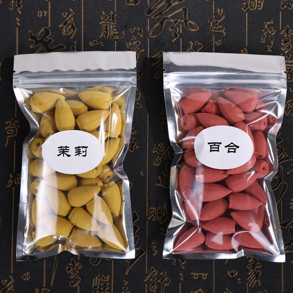 40pcs Backflow Variety Mixed Aromatherapy Incense Cones Assorted Natural Fragrant Cones(Lily)