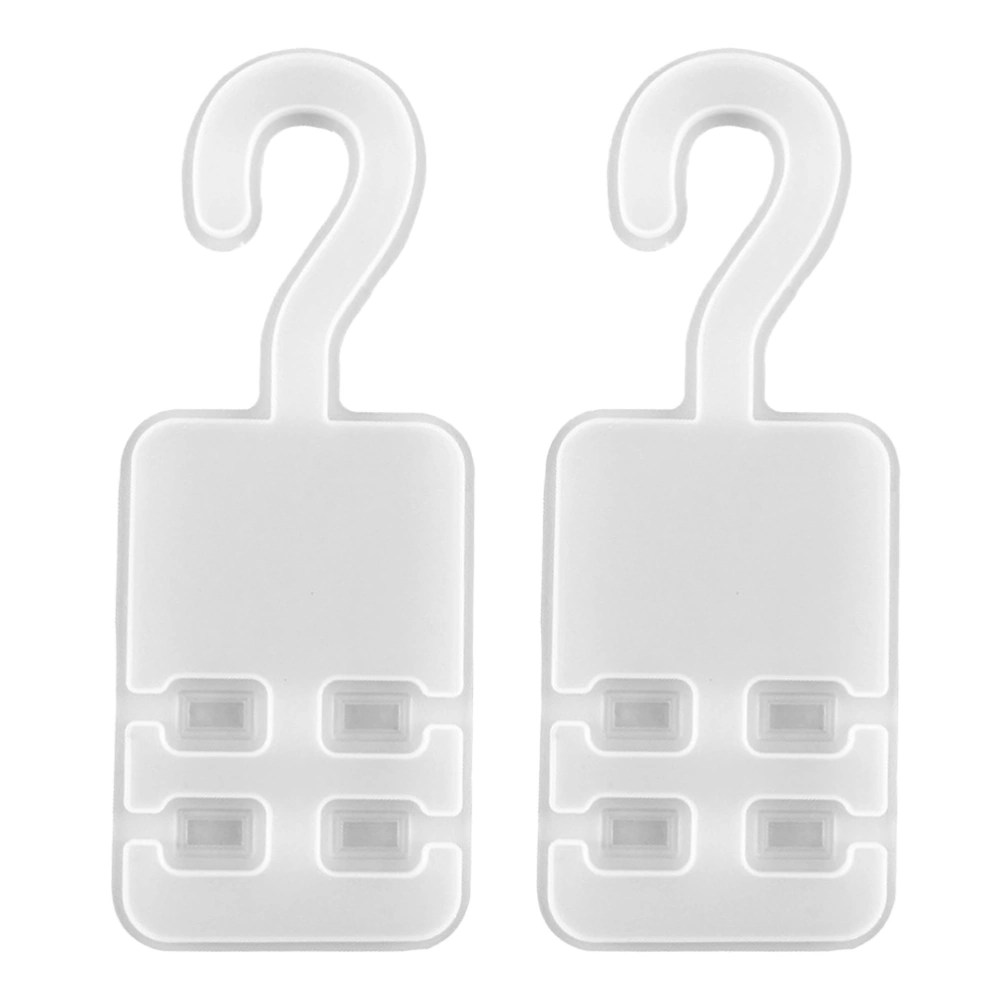 2 Pcs Silicone Hanging Hook Mold DIY Hanger Mold Crystal Epoxy Coat Hanger Mold