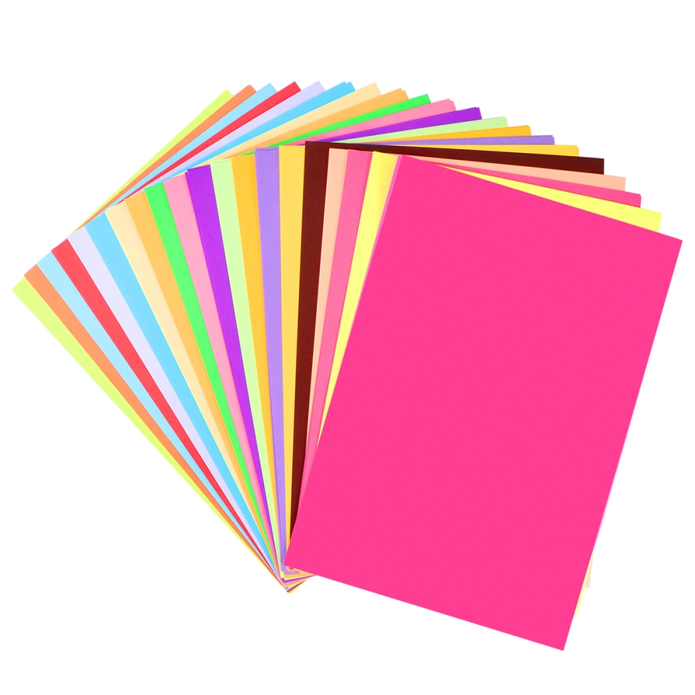 SUPVOX 100PCS Colored Copy Paper DIY Hand Craft Decals Paper for Kids Size A4 (Mixed 20 Colors)