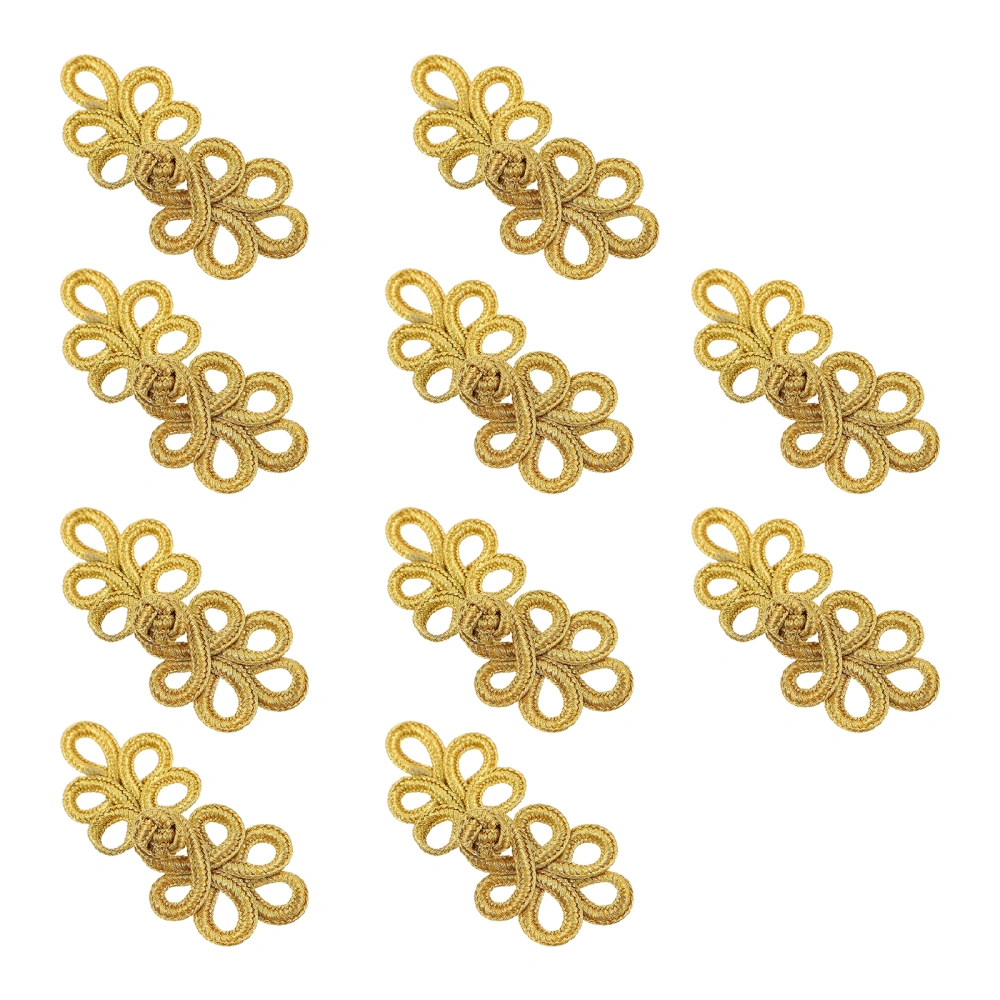 10pcs Chinese Knots Buttons Cardigan Cheongsam Buttons Knot Loop Fastener