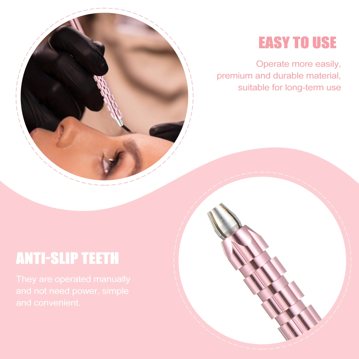 2pcs  Eyebrow Needle Pen Manual Eyebrow Pen Beauty Salon Makeup Supplies