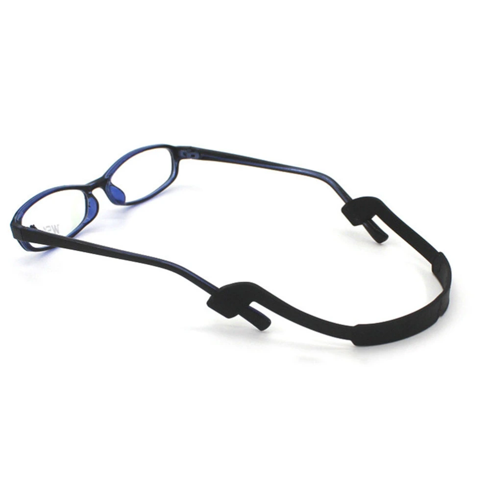 2 Pcs Silicone Glasses Straps Anti-slip Eyeglass Strap Elastic Glasses Ropes