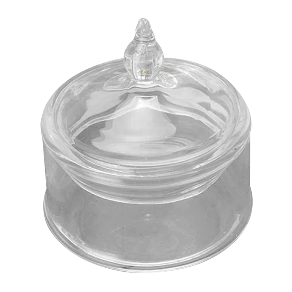 Small Glass Jar with Lids Transparent Glass Jar 1/12 Scale Accessories for Home Decoration