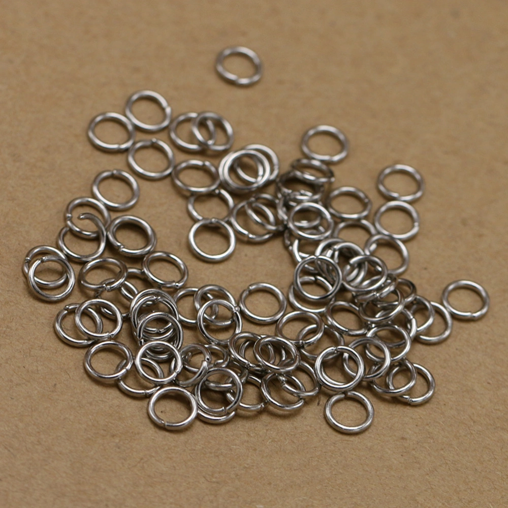 Alloy Split Rings DIY Jump Ring Jewelry Making Accessory for Necklace Bracelet (Antique Silver, About 1300pcs/Pack)